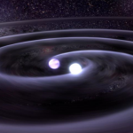 Orbiting black holes generate gravity waves. 