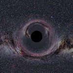 Artist's impression of a black hole