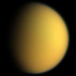 Titan, seen by Cassini.