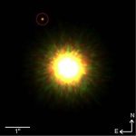 Photo of an extrasolar planet