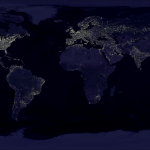 Earth at night