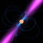 Artist's illustration of a pulsar Artist's illustration of a pulsar
